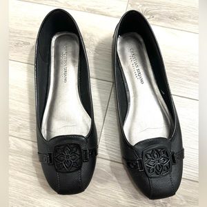 Christian Siriano Black Slip On Flats Size 9